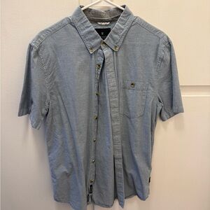 Men's Blue Button-Up Shirt